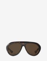 ROTATE - 6. Pilot Aviator Frame - Aviator stiliaus akiniai nuo saulės - Ruda