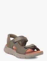 Skechers - Go Walk Flex Sandal-Easy Entr - Žygio basutės - Chaki spalva