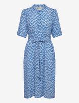Lollys Laundry - Matall Midi Dress Ss - Iki kelių ir midi suknelės - Mėlyna