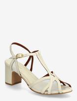 Anonymous Copenhagen - Therese 55 Mesh - Sandalai su kulniukais - Kreminė spalva