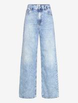 Replay - Cary Trousers Wide Leg - Platūs džinsai - Mėlyna