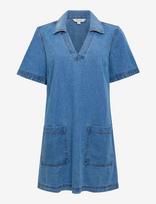 French Connection - Archie Denim Patch Pocket Mini - Trumpa suknelė - Mėlyna