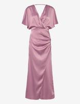 Bubbleroom - Wrap Satin Gown - Ilga suknelė - Rožinė