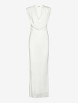 ROTATE - Maxi Waterfall Dress - Ilga suknelė - Balta