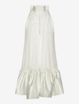 ROTATE - Gathered Mini Dress - Trumpa suknelė - Balta