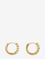 My Jewellery - Earring Mini Hoop Rhinestone Transparent - Auskarai - Aukso