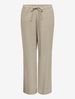 ONLY Carmakoma - Cargoa Mw Linen Bl Pull-Up Pant Cc Pnt - Tiesaus kirpimo džinsai - Smėlio