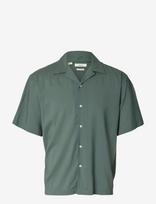 Selected - Slhrlxair Mix Ss Shirt - Laisvalaikio marškiniai - Žalia