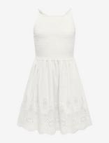 Kids Only - Kogbondi Life Strap Emb Dress Wvn - Laisvalaikio suknelė be rankovių - Balta