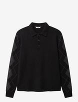 Gabba - Gabpietro Polo Argyle Ls Knit - Polo marškinėliai ilgomis rankovėmis - Juoda