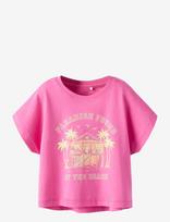 Name It - Nkfvilma Capsl Crop Top F1 Noos - Marškinėliai trumpomis rankovėmis - Rožinė