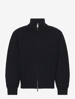 HAN Kjøbenhavn - Diamond Knit Cardigan - Megztinis su užtrauktuku - Juoda
