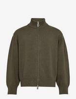 HAN Kjøbenhavn - Diamond Knit Cardigan - Megztinis su užtrauktuku - Chaki spalva