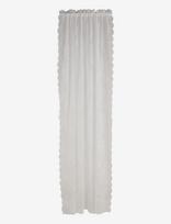Noble House - Curtain Lace Flower Pure White 130X250 - Ilgos užuolaidos - Kreminė spalva