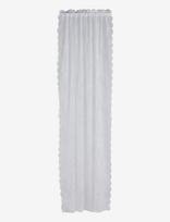 Noble House - Curtain Lace Flower Pure White 130X250 - Ilgos užuolaidos - Balta