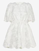 Malina - Elina Scalloped Detail Mini Dress - Trumpa suknelė - Balta