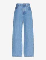 Calvin Klein Jeans - The Wide Leg Radio Blues - Platūs džinsai - Mėlyna