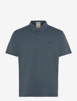 Calvin Klein - Ss Slim Supima Logo Patch Polo - Marškinėliai trumpomis rankovėmis - Pilka