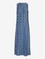 Selected - Slfanya Sl Regular Ankle Plisse Dress B - Iki kelių ir midi suknelės - Mėlyna