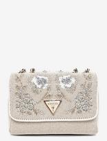 GUESS - Giully Ii Mini 2 Comp Cvrt Flp - Rankinė - Kreminė spalva