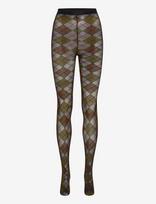 SUI AVA - Argyle Tights // 40D - Pėdkelnės - Žalia