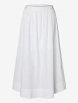 Selected - Slwblair Hw Ankle Slit Skirt Noos - Maxi sijonas - Balta
