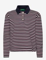 United Colors Of Benetton - L/S Polo Shirt - Marškinėliai ilgomis rankovėmis - Tamsiai mėlyna