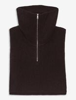 SUI AVA - Cashmere Zip-Up Neck Warmer - Kaklo mova - Ruda