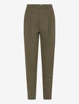 Closed - Women Arlo Pants Olive Green - Chino stiliaus kelnės - Chaki spalva