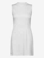 Monki - Waisted Sleeveless Dress - Trumpa suknelė - Balta