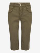 MOS MOSH - Mmnaomi Treasure Pant - Kapri kelnės - Chaki spalva