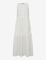 MOS MOSH - Mmsabria Embo Sl Dress - Ilga suknelė - Balta
