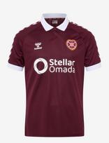 Hummel - Heart Of Midlothian F.c. 26/27 Home Jersey S/S - Sportiniai futbolo marškinėliai - Burgundiška splava