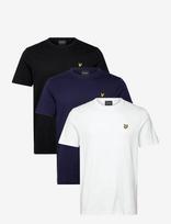 Lyle & Scott - 3-Pack Plain T-Shirt - Marškinėliai trumpomis rankovėmis - Juoda