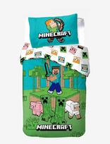 Minecraft - Bed Linen Minecraft Jungle Explore - 150X210 50X60 Cm - Patalynės komplektas - Žalia