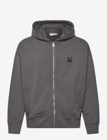Maison Kitsune - Fox Head Zipped Oversize Hoodie - Džemperis - Pilka