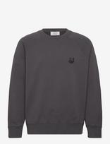 Maison Kitsune - Fox Head Oversize Sweatshirt - Megztinis - Pilka