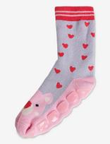 Melton - Pink Bear Socks - Anti-Slip - Neslystančios kojinės - Rožinė
