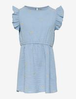Kids Only - Kmgthyra Sl Emb Frill Dress Wvn - Suknelė trumpomis rankovėmis kūdikiui - Mėlyna