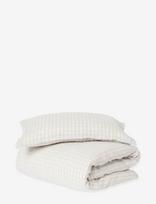 Garbo&Friends - Muslin Bed Set Junior, 100X130/ 35X55 Cm, Gingham Sky Blue - Kūdikių pagalvės ir antklodės - Mėlyna