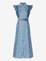 YAS - Yascawi Sl Denim Long Dress S. - Ilga suknelė - Mėlyna