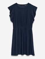 Vero Moda - Vmtassa Sl Frill Short Dress Jrs Noos - Trumpa suknelė - Tamsiai mėlyna