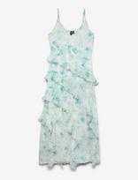 Vero Moda - Vmsmilla Sl Long Frill Dress Wvn Noos - Ilga suknelė - Balta
