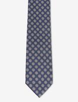Lindbergh - Polyester Tie With Pattern 7 Cm - Kaklaraištis - Tamsiai mėlyna