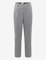 Lindbergh - Wool Look Herringbone Pleated Pants - Klasikinės kelnės - Pilka