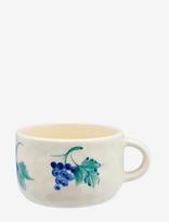 Anna + Nina - Grapevine Cappuccino Mug - Kavos puodelis - Kreminė spalva