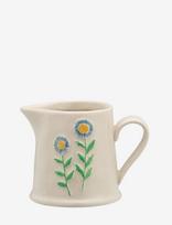 Anna + Nina - Daisy Dew Milk Jug - Pieno ąsotis - Kreminė spalva