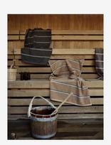 Zone Denmark - Bath Towel Sauna 70X140 Camel/Ice Blue/Olive Green - Rankšluostis - Ruda