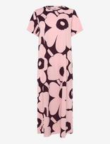 Marimekko - Pisteinen Unikko - Ilga suknelė - Rožinė