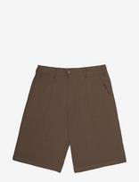 Prohibited - Podium Double Pleated Shorts Brown - Laisvalaikio šortai - Ruda